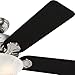 Hunter Fan Company 53249 Hunter Pro Best Indoor Ceiling Fan with Pull Chain Control, 52, Brushed Nickel/Chestnut Rosewood