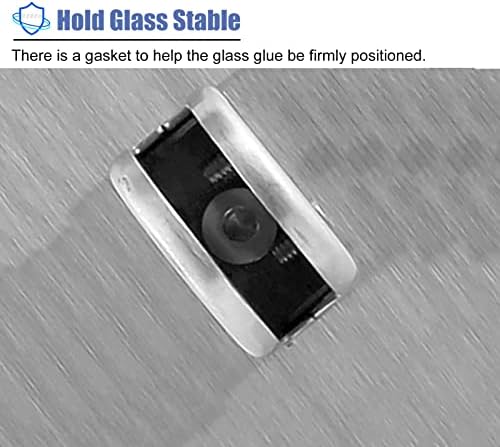 Attic Stair Balustrade Posts, Round Glass Banister Railing System with Spigot Clamps, Indoor Outdoor Handrail Kit for Decks & Patios, Modern Safety Fence Solution