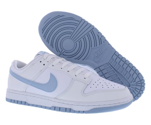 Nike Dunk Low Retro Men's Shoes (DV0831-109, White/Summit White/Light Armory Blue) Size 134