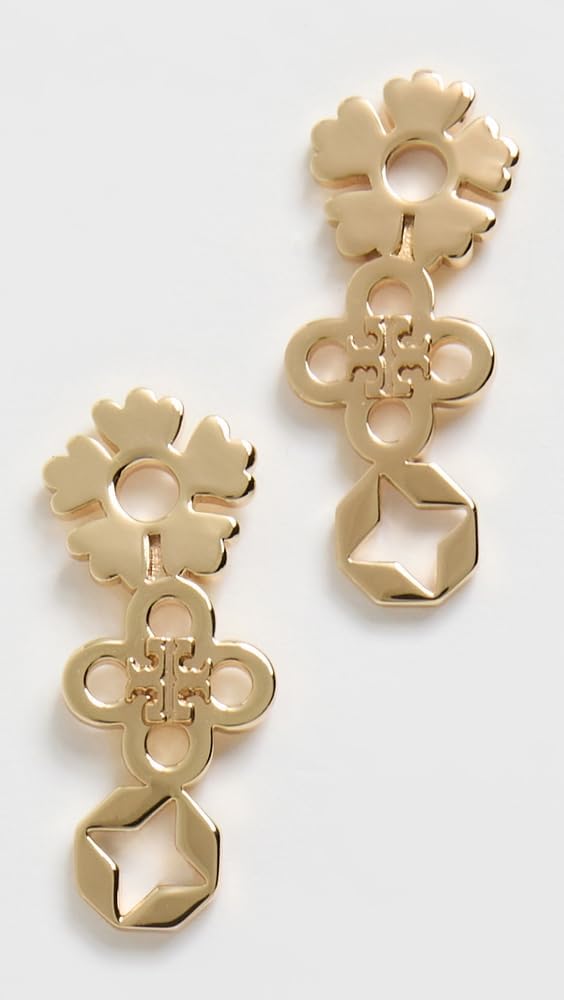 Tory Burch Women's Cluster Earrings, Gold, One Size - Image 2