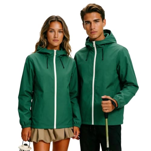Veste à capuche unie imperméable homme le coupe-vent technique