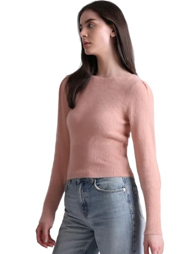 Image of Only Women's Nylon Blend Round Neck Sweater