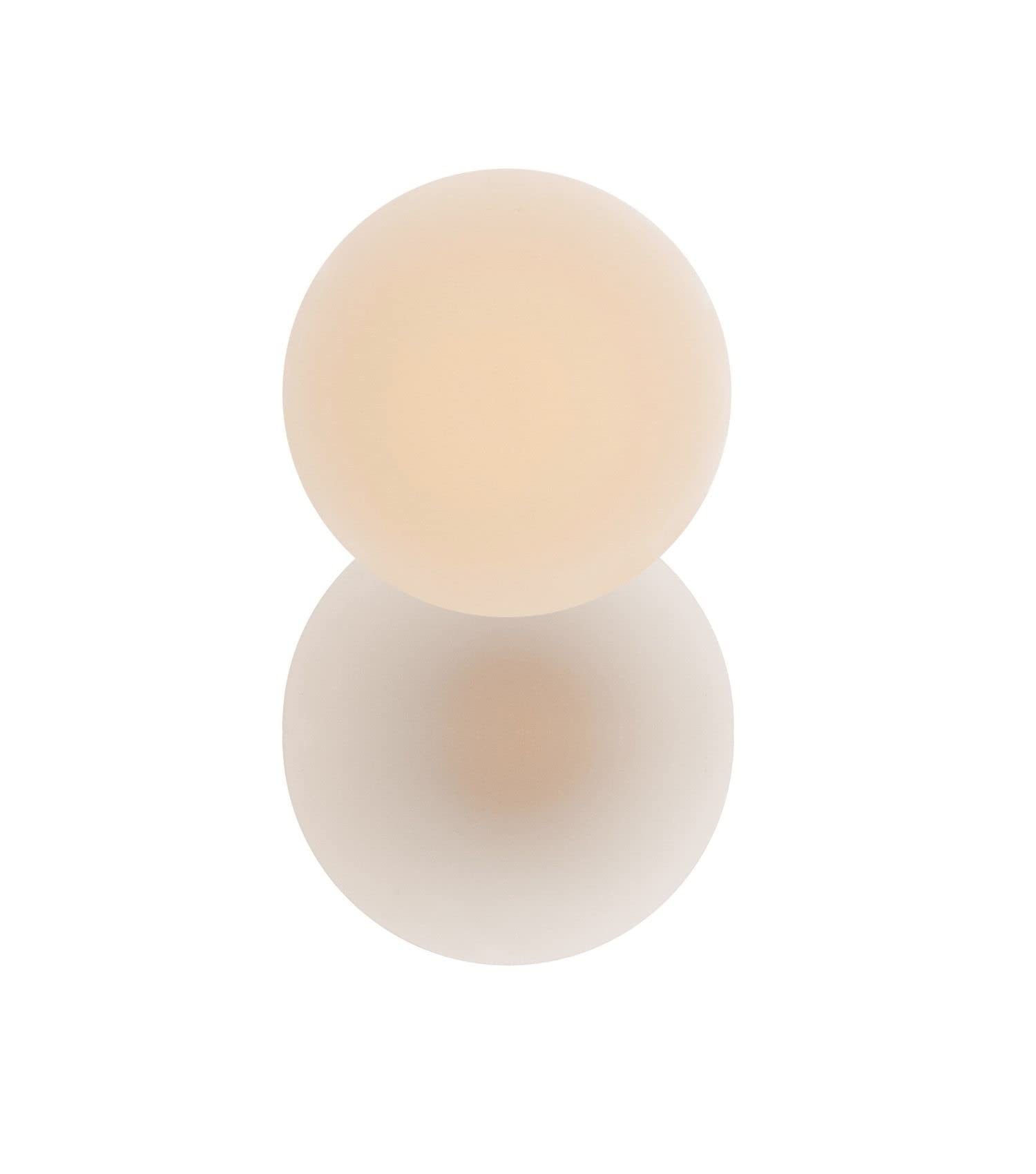 Magic Bodyfashion Women's Latte Reusable Nipple Covers Non-Stick Waterproof Invisible Nonstick Vacuum Stickers, Medium