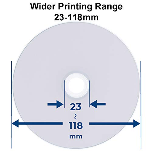 Image of 100 Pack Ritek Pro (Professional Grade) BD-R Blu-ray 4X 25GB Watershield Water Resistant Glossy White Inkjet Hub Printable Blank Recordable Disc