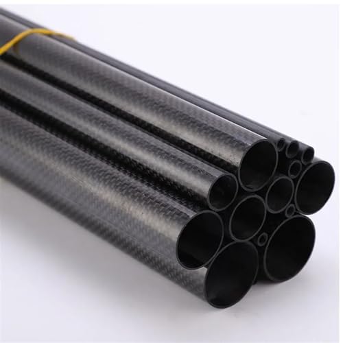 1pcs Multi-Size Specification Carbon Fiber Tube Twill/Plain Weave Bright Matte Carbon Fiber Tube Drone Fittings Carbon Fiber Square Tube(35x30x500mm)
