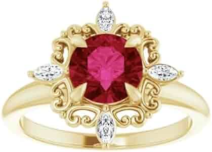 Amazon.com: Compass Point 2.5 CT Ruby Ring Platinum, North