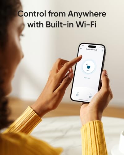 Image of eufy Security Smart Lock C220 Front Door Handle Set, Keyless Entry Deadbolt | Fingerprint Keypad Door Lock with Handle, Built-in Wi-Fi, App Control, Up to 8-Month Battery, IP53 Waterproof, BHMA Certified