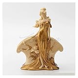 1. Materisls: Harz Desktop-Skulptur Mädchen stehende Statue mit Händen halten Serviettenhalter Kunst Skulptur Handwerk Ornamente Home Zubehör Figur Figuren Dekoration Zubehör