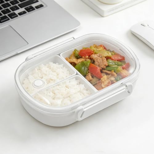 Lunch Box Containers, Small Compact Durable Versatile Leak-Proof 2 Compartments Bento Box with Removable Snack,Lightweight Portable Lunch Containers for Work Travel Picnics and Daily Use - image 6