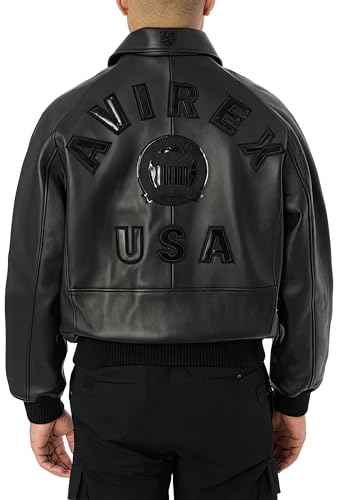 Mens USA Black Real Leather Bomber Jacket Men | Classic Aviator Flight Pilot Jacket | Retro Streetwear Biker Outerwear Men4
