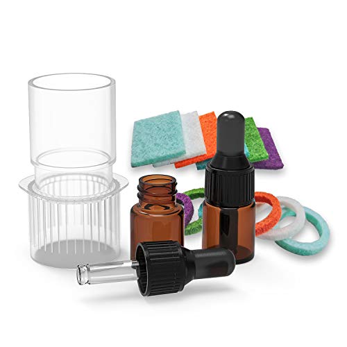 CPAP Aromatherapy Adapter - CPAP Essential Oil Infusion Adapter with 12 Refill Pads-2 2ml Amber...