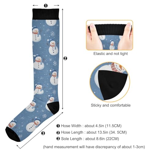 Image of SHJI Compression Socks for Women Sock Men Knee High Stockings for Running Athletic Hiking Cycling