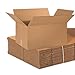 Aviditi 241612 Corrugated Box, 24" Length x 16" Width x 12" Height, Kraft (Bundle of 10)