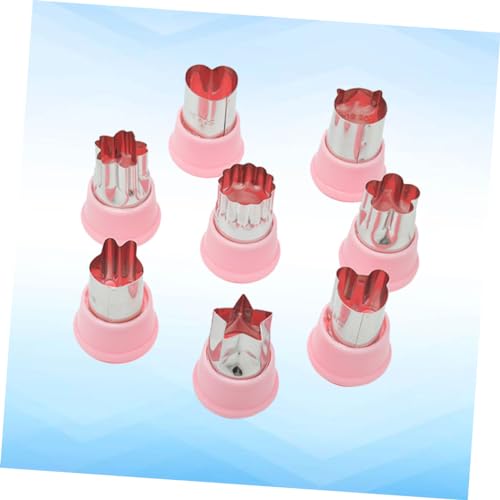 Hoement 8-teiliges Gemüse Und Obst Ausstecher Satz Edelstahl Formen Für Kekse Plätzchen Diy Backwerkzeuge Mit Stern Herz Tierformen