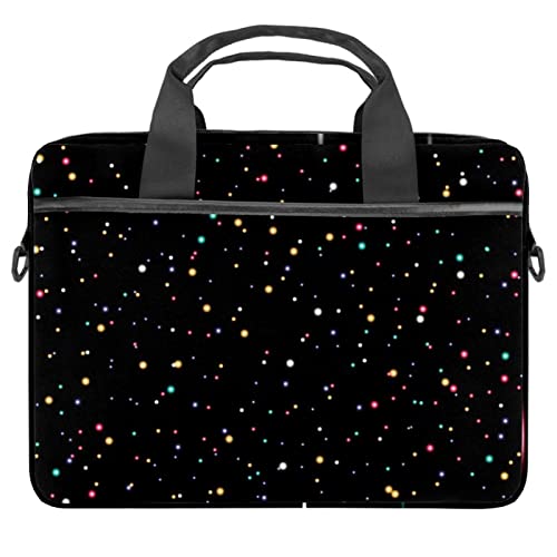 Sacoche à bandoulière Memphis jaune design multicolore pour ordinateur portable 14,5"