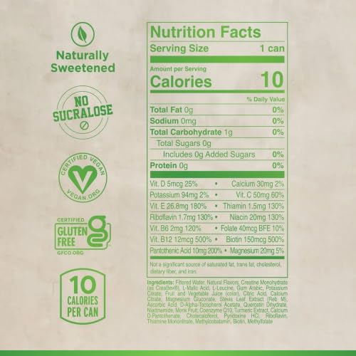 Image of FITAID Creatine Recovery Drink, Electrolytes, Zero Sugar, Apple, 4pk