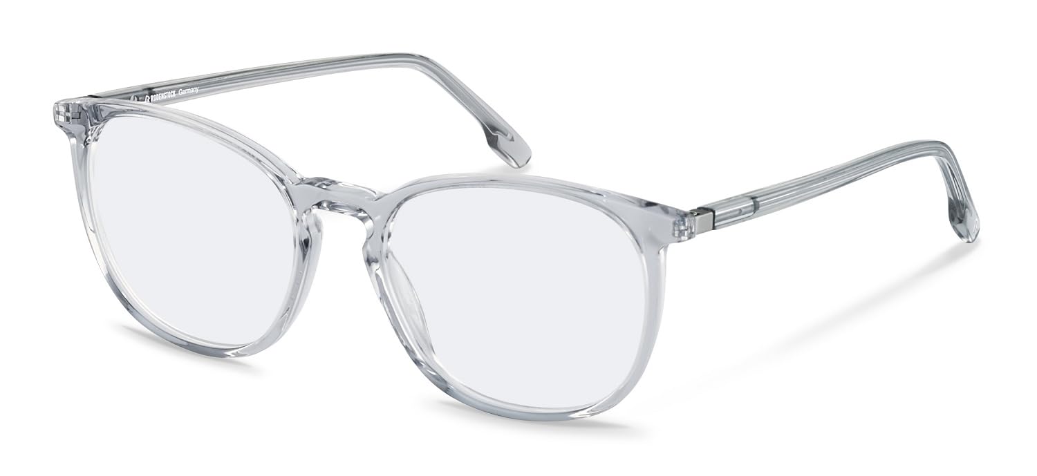 Rodenstock Pantos okulary octanowe w kolorze jasnoszarym, srebrnym, dla mężczyzn, okulary korekcyjne, opcjonalnie z filtrem przeciwsłonecznym lub filtrem niebieskiego światła (model R5359)