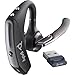 Plantronics Poly Voyager 5200 UC Bluetooth Headset (7K2F3AA) Bundle Including: Led Light, Type-C to Type-A Cable, Small, Medium, Large Ear Tips, Charging Case, Charging Cable