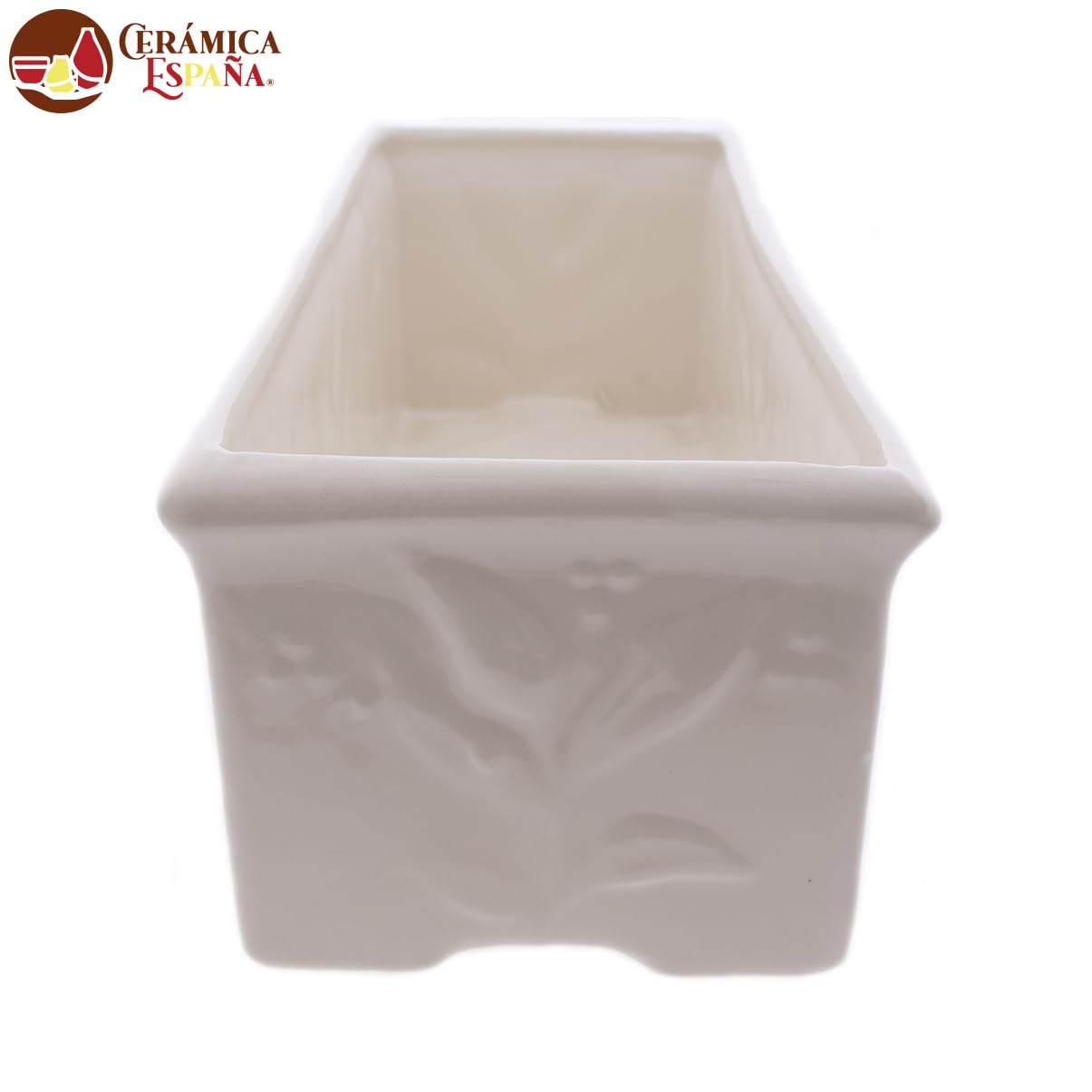 CERÁMICA ESPAÑA | Jardinera Cementerio | Jardinera de cerámica Lápidas Funerarias Rectangular - Modelo D05 | 31.5x13.5x11.5 cm