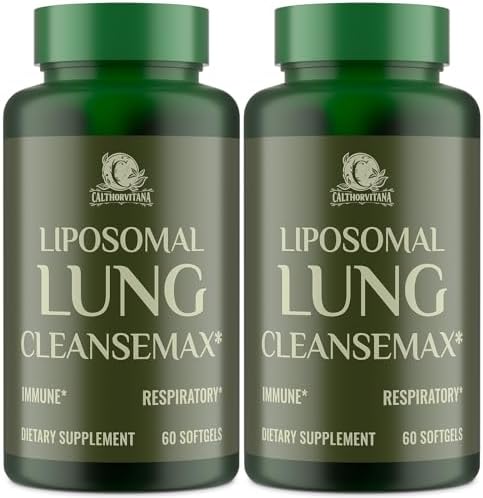Liposomal Lung Cleansemax Supplement with Mullein Leaf Extract, E...