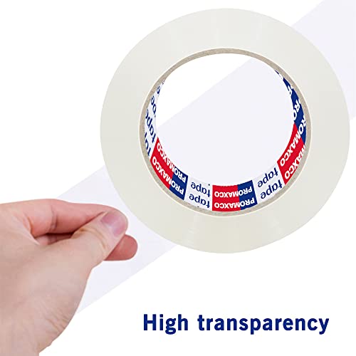 Promaxco PTCL Heavy Duty Packing Tape 6 Rolls, Total 390Y, Clear, 2.8 Mil, 1.88 Inch X 65 Yards, Ultra Strong, Refill thumb #2