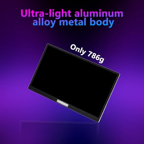 Image of 15.6 Inch 4K UHD Portable Gaming Monitor Supports HDR 100% sRGB Lightweight Metal Touchscreen with Type-C Mini HDMI Travel Monitor for Laptop /PC /Mac /PS5 /4 /Switch
