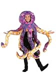 Fun Costumes Kid's Deluxe Purple Octopus Costume, Tentacled Headwear Outfit, Standard