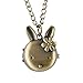 Schöne Kaninchenform Blumentaschenuhr für Mädchen Retro Bronze Classic Full Hunter Anhänger Kette Halskette Uhr Spielzeug für Kinder