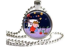 Nostalgic Charlie Brown Christmas Tree 1 Inch Pendant Necklace
