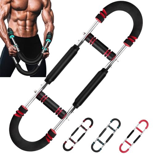 Twister Arm Trainer, Chest Workout Equipment Adjustable Shaker Twister Arm Trainer for Men Women, Portable Power Chest Clip Muscle Fitness with Detachable Design