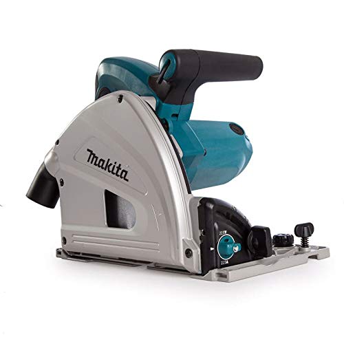 Makita SP6000J Tauchsäge, 1300 W, Ø 165 mm, aus Makpac + Holzsäge, 24 Zähne