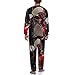 Junior Drum Kit Set in Dark Background Men's Pajama Set, Breathable Long Sleeve Loungewear PJ Set, Loose 2PCs Sleepwear Top & Bottom Lounge Long Pants Nightwear XL