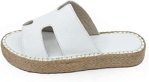 Sandale compensée blanche Bonateks taille 39 pour pieds sensibles