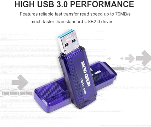 Image of INLAND Micro Center SuperSpeed 5 Pack 64GB and 5 Pack 32GB USB 3.0 Flash Drive Mixed Multipack Thumb Drive Memory Data Storage Bulk, Much Faster Than USB2.0 Flash Drive