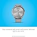 Garmin vivomove 3, Hybrid Smartwatch with Real Watch Hands and Hidden Touchscreen Display, Silver with Gray Case and Band