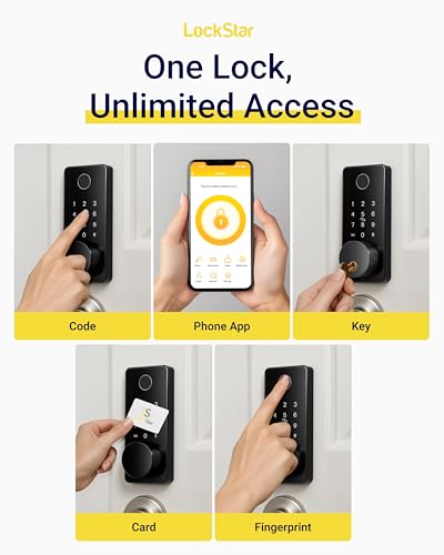 Smart Biometric Front Door Lock with Camera
