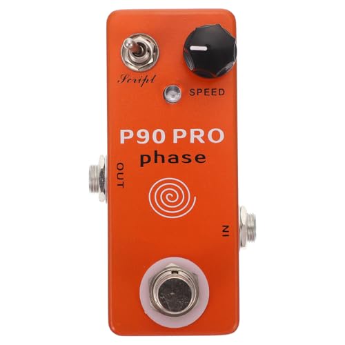 Processeur de phase pour guitare : mini effet guitare électrique orange portable