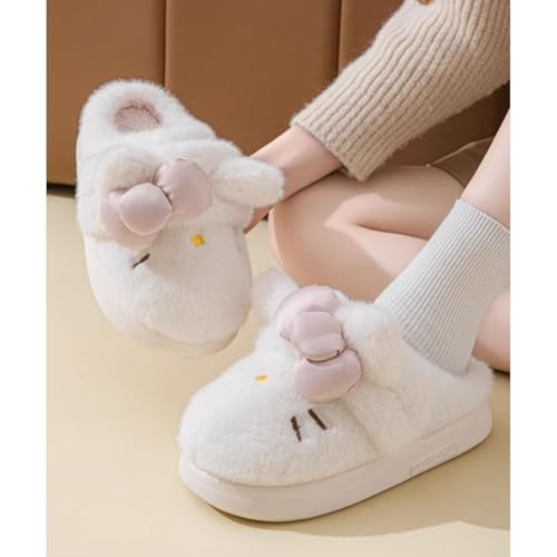 Purrfectly Cozy! Cute & Fluffy Cat Slippers for Women – Plush, Warm House Shoes with a Convertible Strap for Ultimate Comfort!4