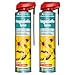 Produktbild HOTREGA Ungeziefer Spray 600 ml - Insektenvernichter, Wespenspray, Insektenspray, Schädlingsbekämpfung, Mengen:2