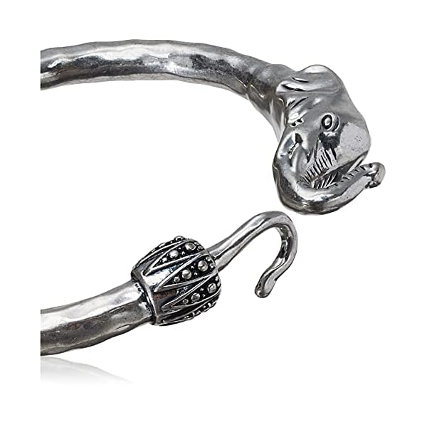 Lucky-Brand-Womens-Bombay-Fillagree-Elephant-Cuff Lucky Brand Silver Elephant Cuff Bracelet, 2.38"