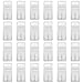 Acrylic Hinges Hasp 12 Sets Mini Hinge Hasp Buckle, Acrylic Lock Clear Hinge Hasp Transparent Lock for Mini Doors Jewelry Box Mini Cabinet