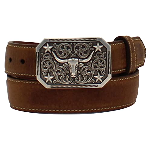 24 in Boys 3D Western Belt Longhorn Head Buckle