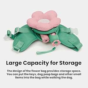  VETRESKA-Flora-Dog-Harness-Leash-and-Collar-Set-No-Pull-Dog-Vest-Harness-for-Walking-and-Training-Adjustable-Easy-Control-and-Soft-Padded-Pet-Harness-and-Backpack-for-Small-Medium-Large-Dogs-L