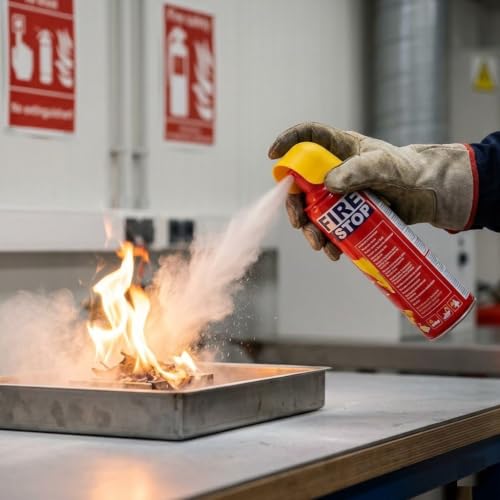 Image of Portable Fire Extinguisher Spray Pack of 3 (3x500ml) for Car Home Kitchen Safety Emergency Fire Control Quick Action Fire Protection Spray Set