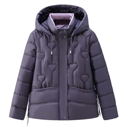 Veste chaude doudoune élégante coupe slim contre le froid hivernal avec capuche