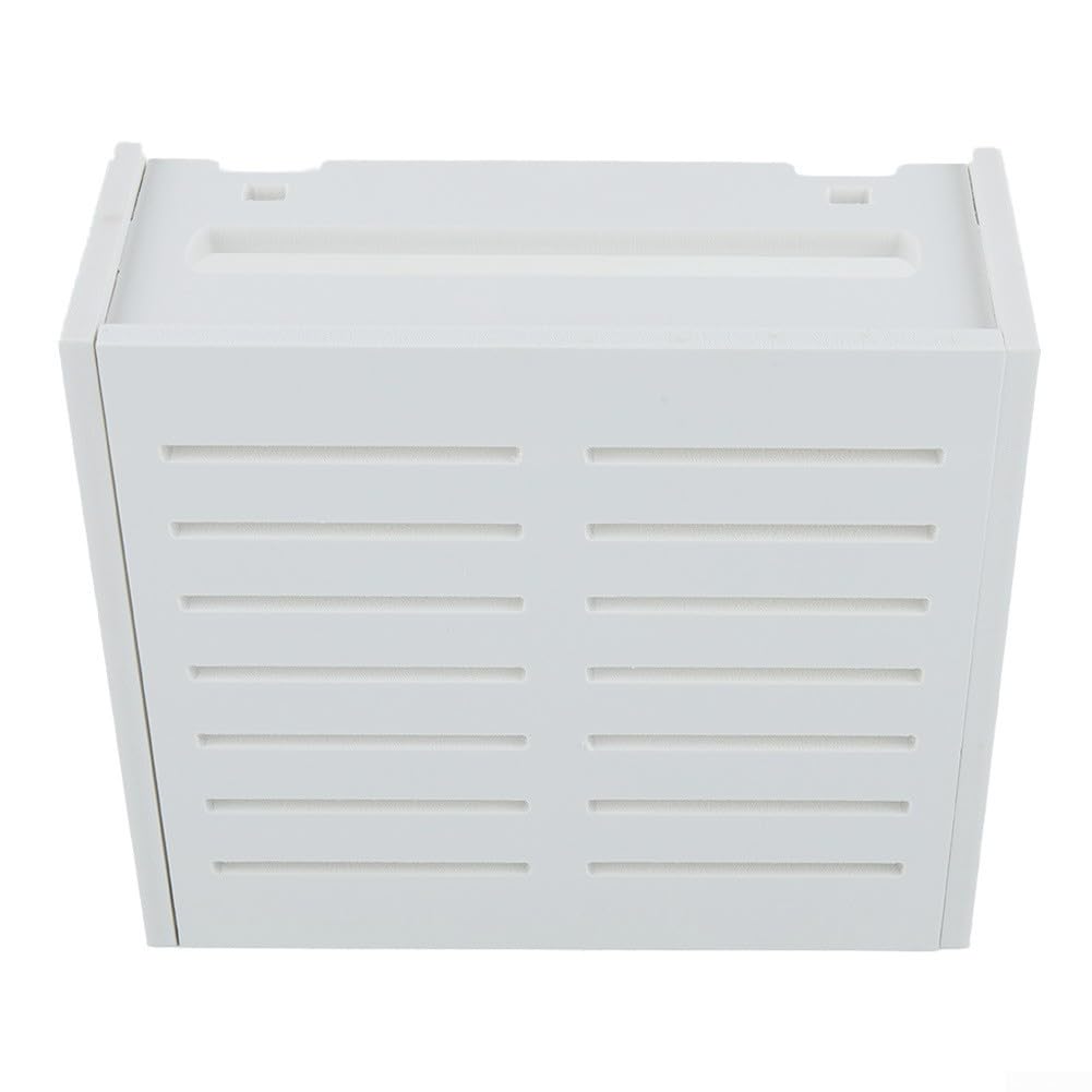 Cajas de almacenamiento para enrutador WiFi, estante inalámbrico para sala de estar, caja de almacenamiento WiFi montada en la pared, decoración de pared, impermeable e inodora, caja de