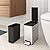 EKO Slim Small Bathroom Trash Can with Lid, Stainless Steel Kitchen Garbage Can with Removable Inner Bucket, 6L / 1.6 Gal 2 Pack Step On Trash Can Combo