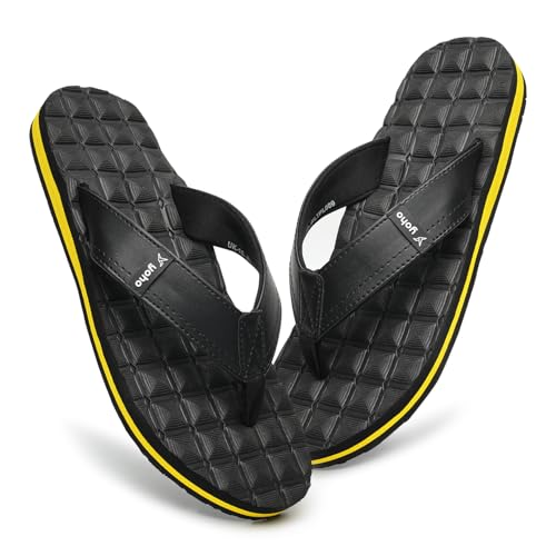 Image of YOHO Grip Nova Slippers for Men with Arch Support, Cloud Cushion Comfort, Lightweight & Anti Skid | Flip Flop for Everyday Use, Footwear for Man /Boys /Gents