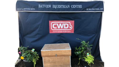 Tack Shack of Ocala Stall Drapes, Horse Show Stall Drapes, Drapes for Stalls, Stall Drapes for Horses, Custom Stall Drapes, Embroidered Stall Drapes, Custom Stall Drapes for Horse Shows