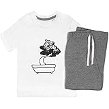 La parte superior de Pyjama está impresa en la parte delantera con un diseño único